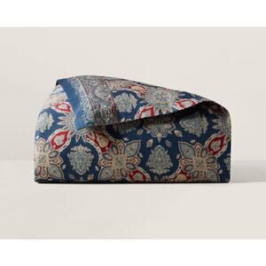 Ralph Lauren Home Archer Foulard Navy Multi Full Queen Duvet Cover 92 x 96 New